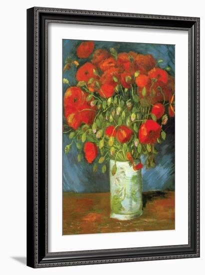 Red Poppies-Vincent van Gogh-Framed Art Print