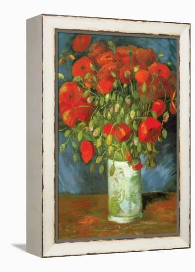 Red Poppies-Vincent van Gogh-Framed Stretched Canvas