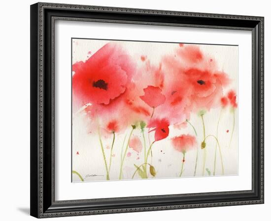 Red Poppies-Sheila Golden-Framed Art Print