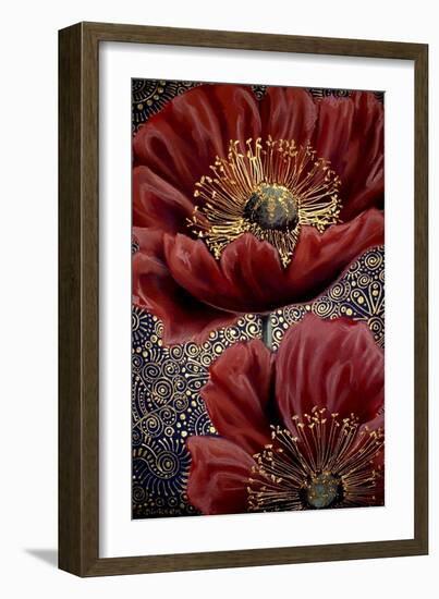 Red Poppies-Cherie Roe Dirksen-Framed Giclee Print