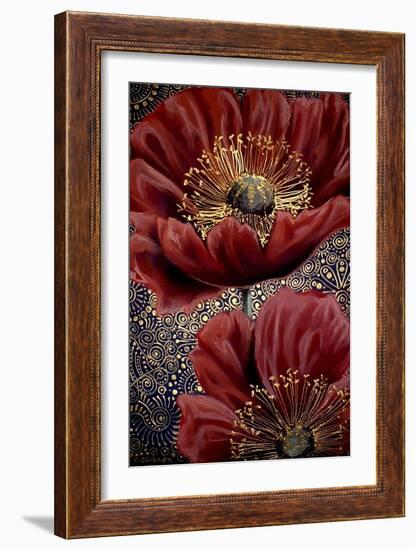 Red Poppies-Cherie Roe Dirksen-Framed Giclee Print