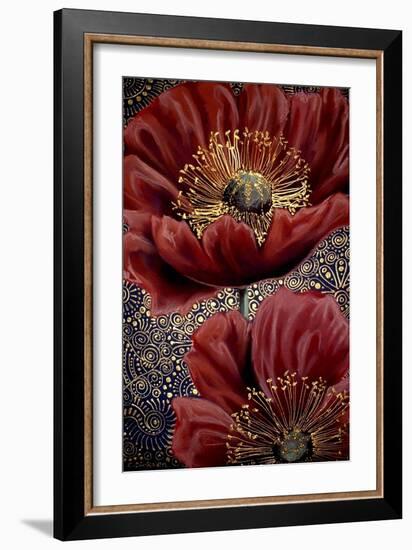 Red Poppies-Cherie Roe Dirksen-Framed Giclee Print