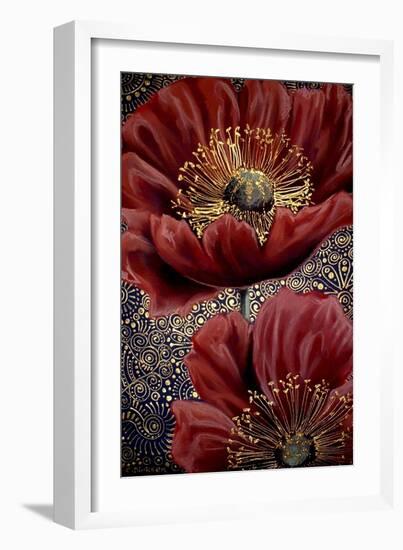 Red Poppies-Cherie Roe Dirksen-Framed Giclee Print