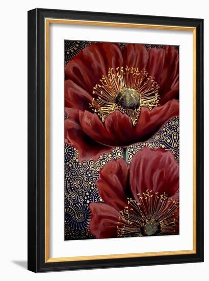 Red Poppies-Cherie Roe Dirksen-Framed Giclee Print