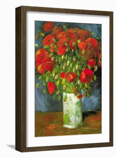 Red Poppies-Vincent van Gogh-Framed Premium Giclee Print