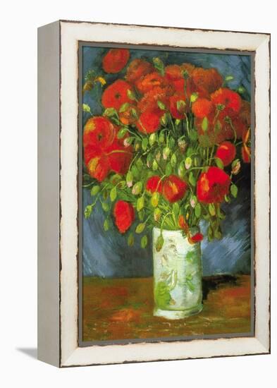 Red Poppies-Vincent van Gogh-Framed Stretched Canvas