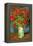 Red Poppies-Vincent van Gogh-Framed Stretched Canvas