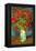 Red Poppies-Vincent van Gogh-Framed Stretched Canvas