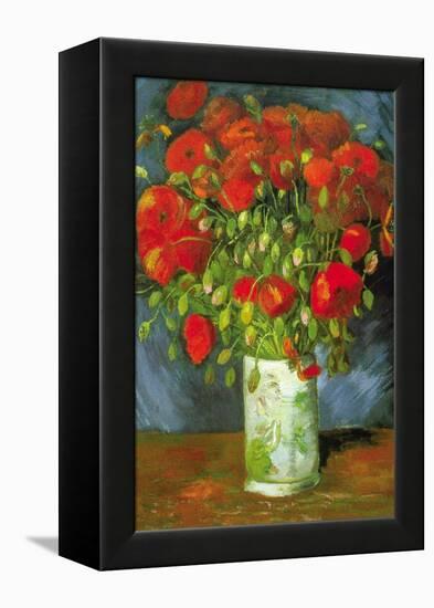 Red Poppies-Vincent van Gogh-Framed Stretched Canvas