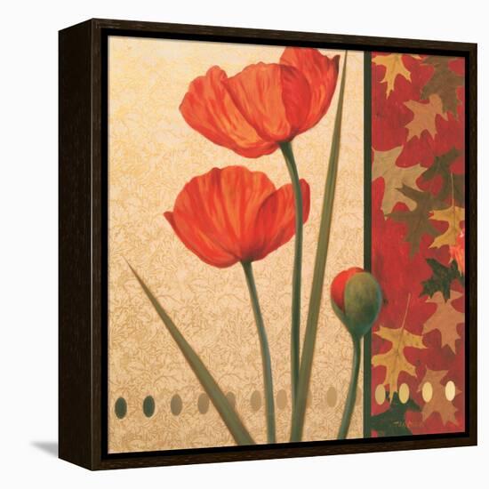 Red Poppy Damasque-TC Chiu-Framed Stretched Canvas