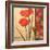 Red Poppy Damasque-TC Chiu-Framed Art Print