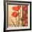 Red Poppy Damasque-TC Chiu-Framed Art Print