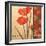 Red Poppy Damasque-TC Chiu-Framed Art Print