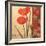 Red Poppy Damasque-TC Chiu-Framed Art Print