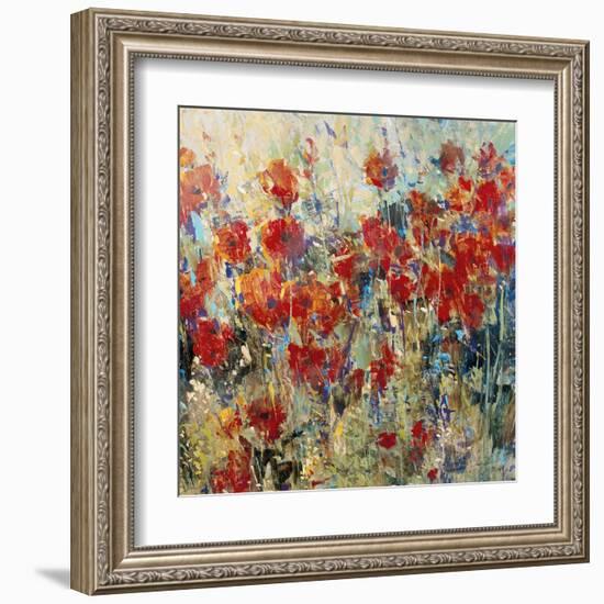 Red Poppy Field II-Tim O'toole-Framed Art Print