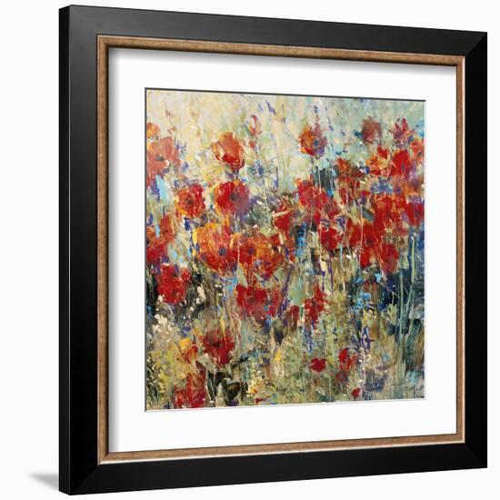 Red Poppy Field II-Tim O'toole-Framed Art Print