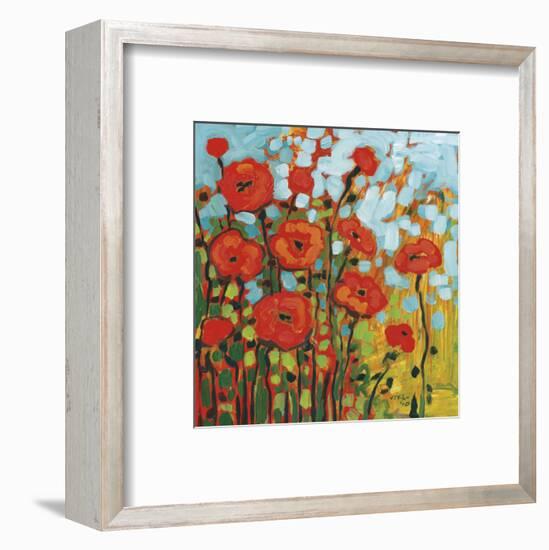 Red Poppy Field-Jennifer Lommers-Framed Art Print