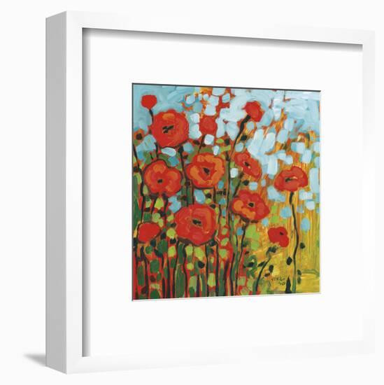 Red Poppy Field-Jennifer Lommers-Framed Art Print