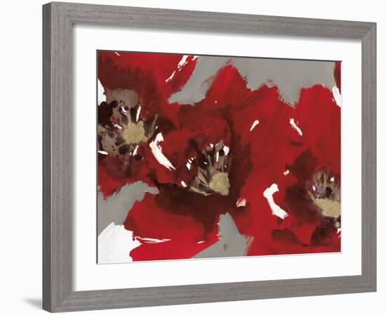 Red Poppy Forest I-Natasha Barnes-Framed Art Print