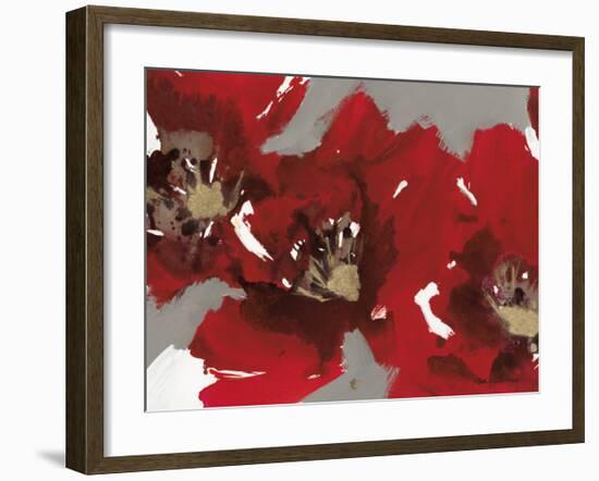 Red Poppy Forest I-Natasha Barnes-Framed Art Print