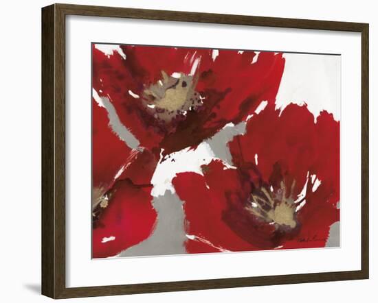 Red Poppy Forrest II-Natasha Barnes-Framed Art Print