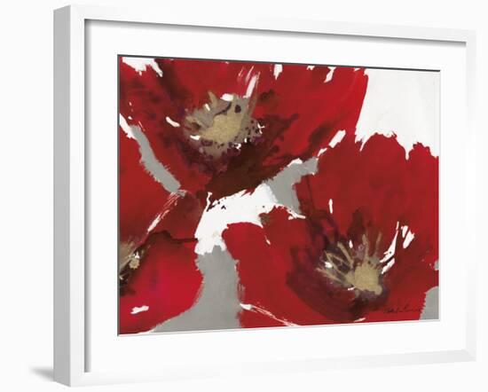 Red Poppy Forrest II-Natasha Barnes-Framed Art Print