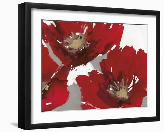 Red Poppy Forrest II-Natasha Barnes-Framed Giclee Print