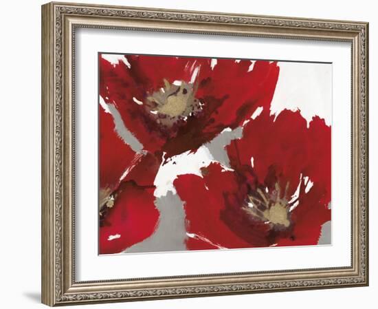 Red Poppy Forrest II-Natasha Barnes-Framed Giclee Print