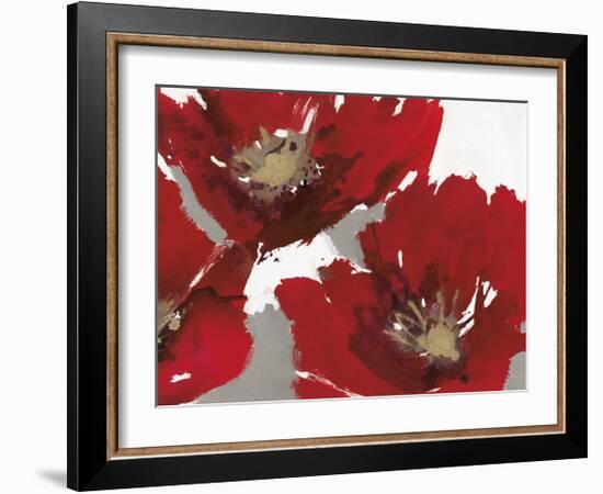 Red Poppy Forrest II-Natasha Barnes-Framed Giclee Print