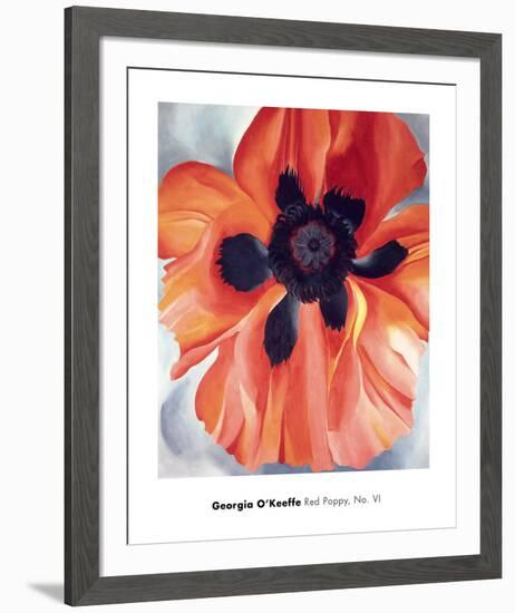 Red Poppy, No. VI, 1928-Georgia O'Keeffe-Framed Art Print