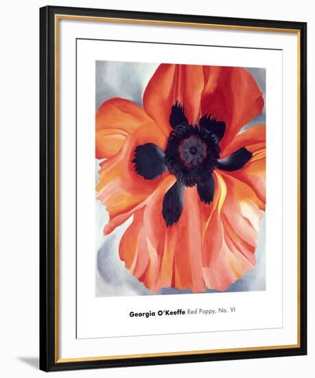 Red Poppy, No. VI, 1928-Georgia O'Keeffe-Framed Art Print