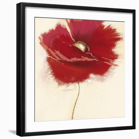 Red Poppy Power III-Marilyn Robertson-Framed Art Print