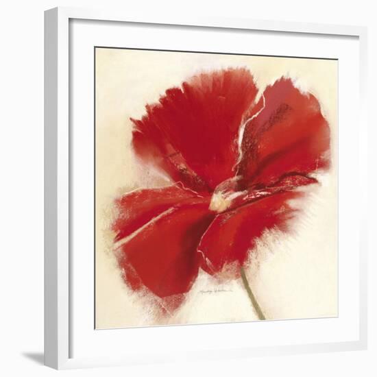 Red Poppy Power IV-Marilyn Robertson-Framed Art Print
