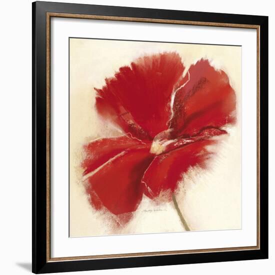 Red Poppy Power IV-Marilyn Robertson-Framed Art Print