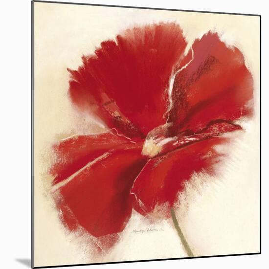 Red Poppy Power IV-Marilyn Robertson-Mounted Art Print