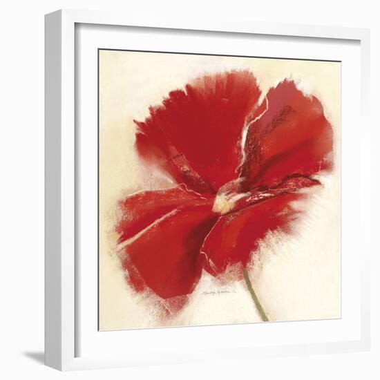 Red Poppy Power IV-Marilyn Robertson-Framed Giclee Print