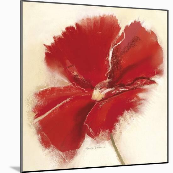 Red Poppy Power IV-Marilyn Robertson-Mounted Giclee Print