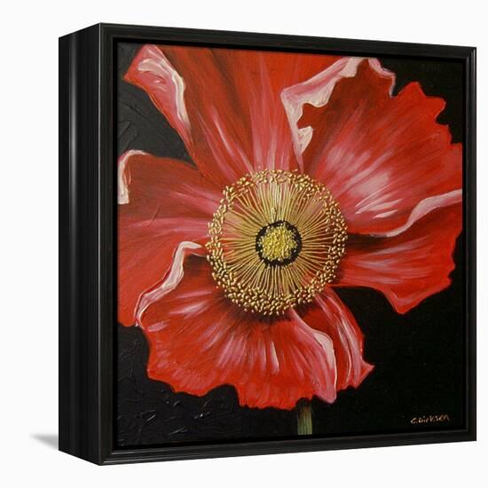 Red Poppy-Cherie Roe Dirksen-Framed Premier Image Canvas