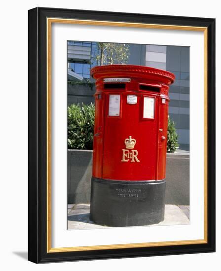 Red Post Box, London, England, United Kingdom-Nelly Boyd-Framed Photographic Print