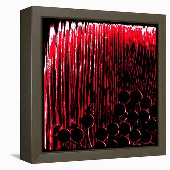 Red Prayer Beads, from the Series Misbaha, 2016-Joy Lions-Framed Premier Image Canvas