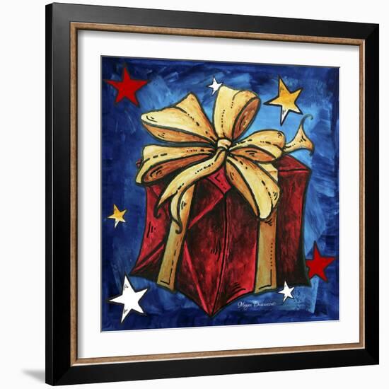 Red Present-Megan Aroon Duncanson-Framed Giclee Print