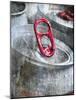 Red Pull Tabs on Cold Cans of Lager Beer-Steve Lupton-Mounted Photographic Print