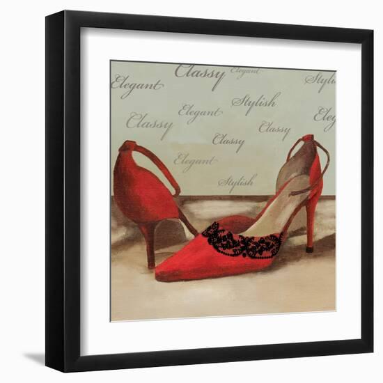 Red Pumps-Anna Polanski-Framed Art Print