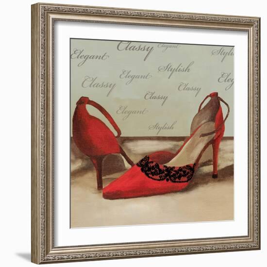 Red Pumps-Anna Polanski-Framed Art Print