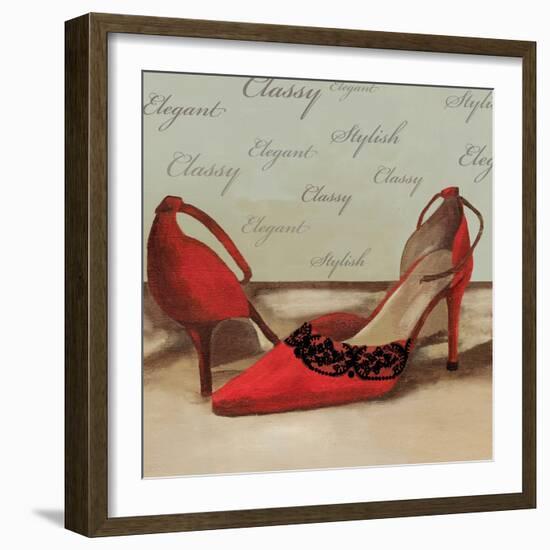 Red Pumps-Anna Polanski-Framed Art Print