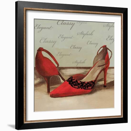 Red Pumps-Anna Polanski-Framed Art Print