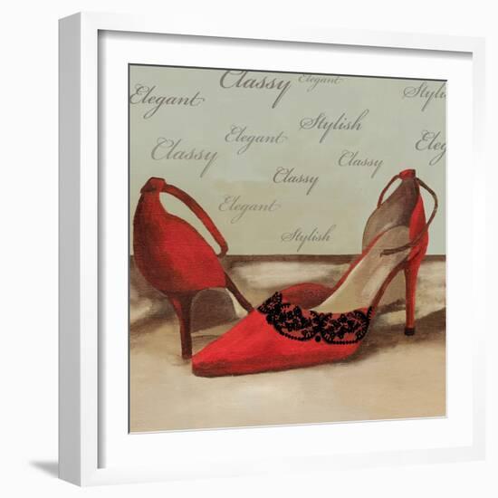 Red Pumps-Anna Polanski-Framed Art Print