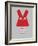 Red Rabbit Multilingual Poster-NaxArt-Framed Art Print