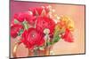 Red Ranunculus Flowers-Tsokur-Mounted Photographic Print