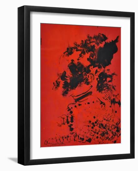 Red Red and Black-Vaan Manoukian-Framed Art Print